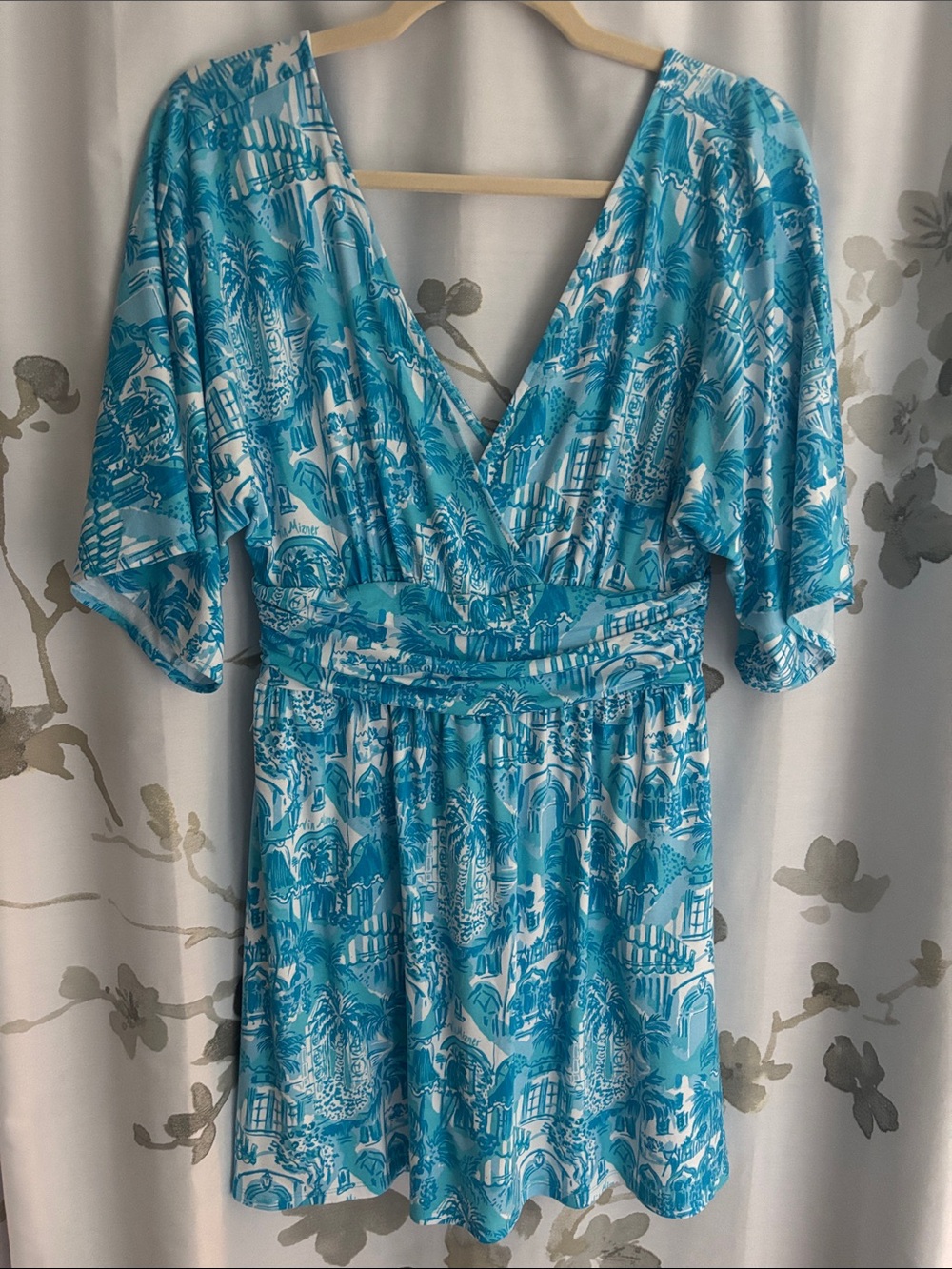 Lilly Pulitzer Parigi Skort Romper Amalfi Blue Size S